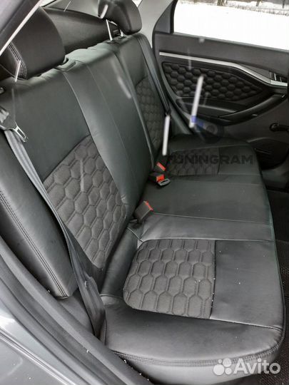 Обивка сидений на Весту экокожа