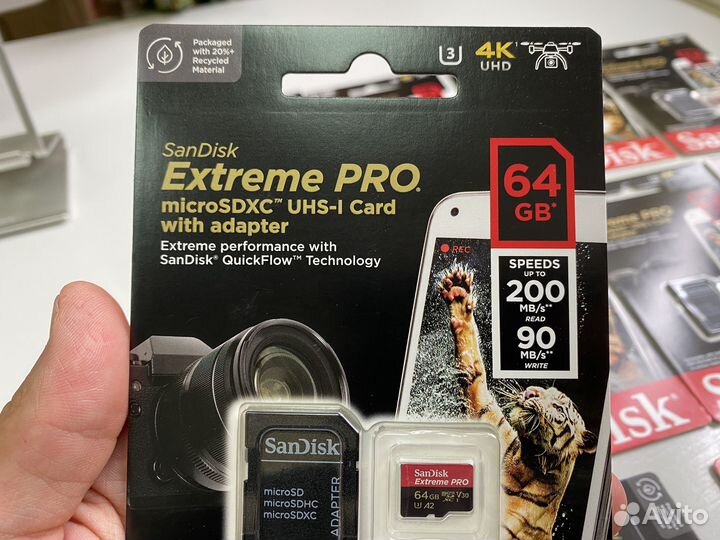 Карта памяти micro sd 64 gb