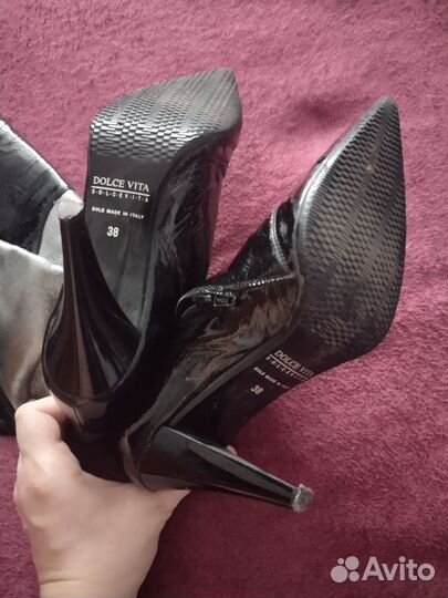 Сапоги кожаные