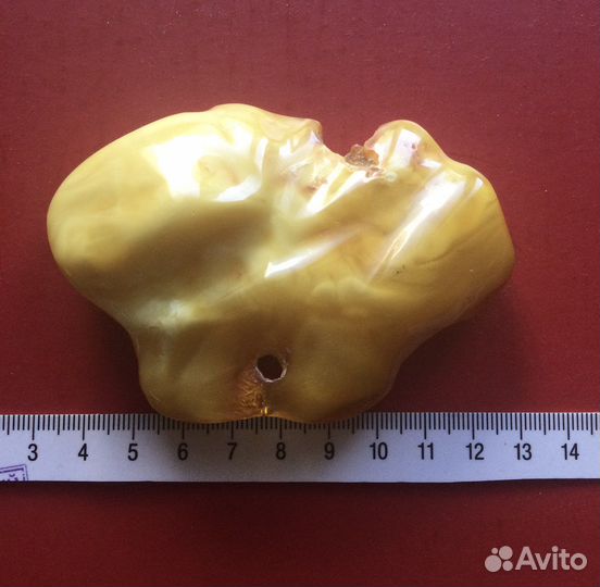 Янтарь натуральный молочный огромный 54 г
