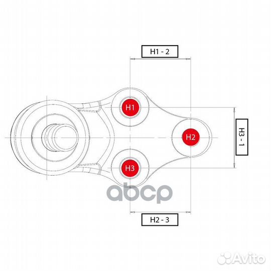 Шаровая опора CB0138L CTR