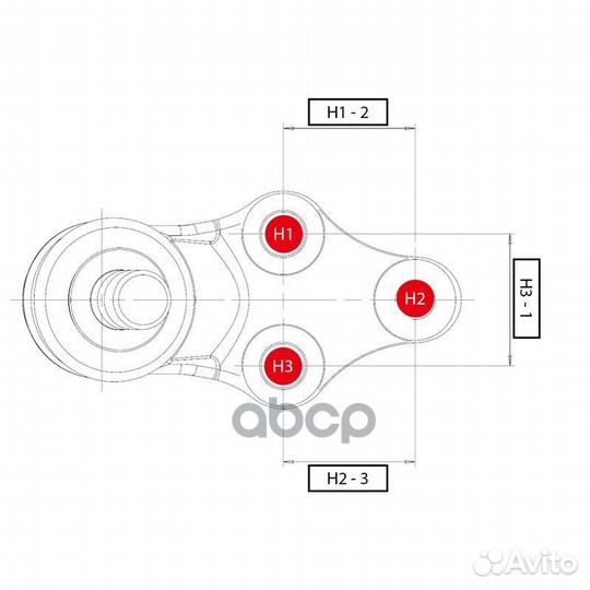 Шаровая опора CB0138L CTR