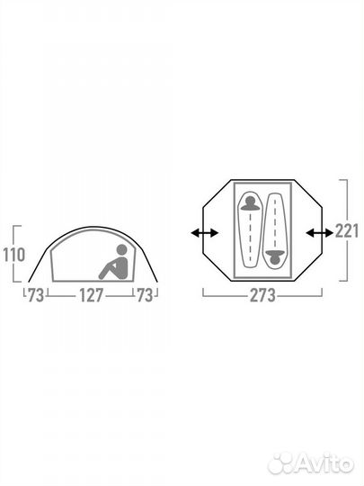 Палатка The North Face Stormbreak 2