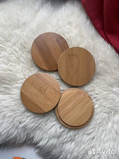 Деревянные крышки для кружек и стаканов