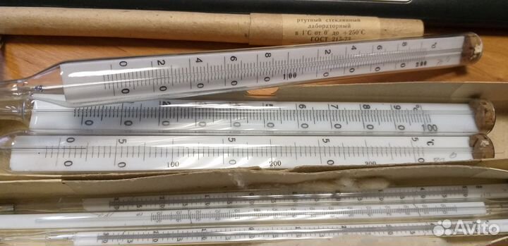 Термометры ртутные стекляные лабораторные