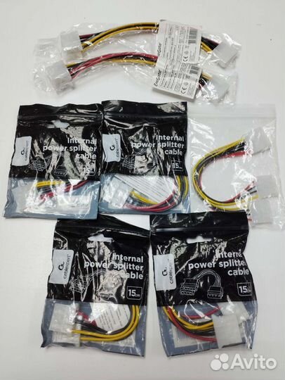 Кабели/Переходники SATA, molex, 6-8pin Новые