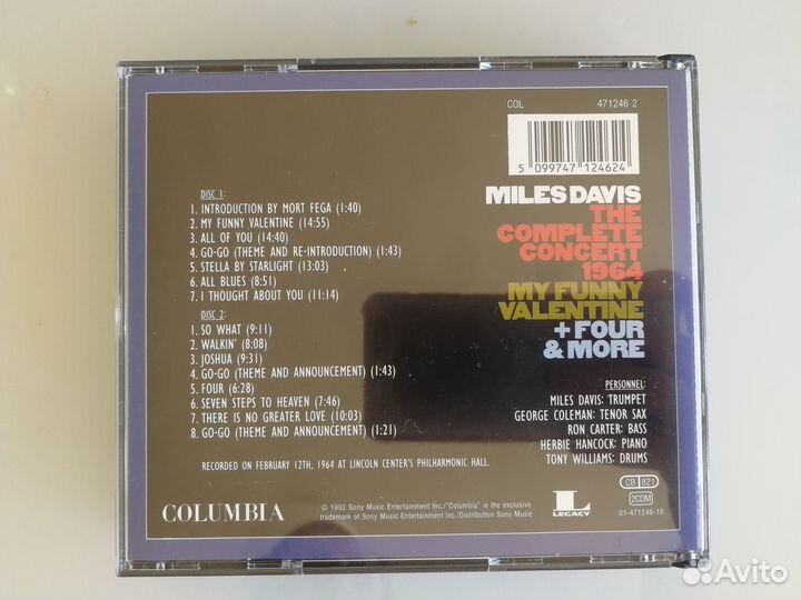 Miles Davis The complete concert 1964, джаз 2cd
