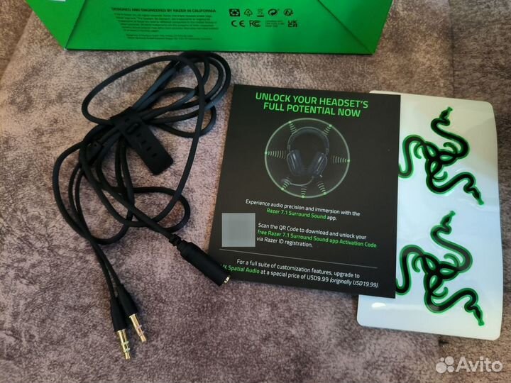 Игровые наушники Razer