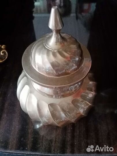 Редкая ваза индия, латунь, ручная работа