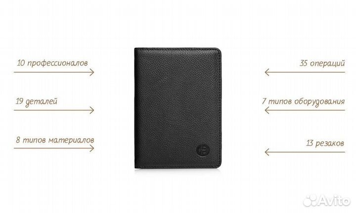 Бумажник водителя, обложка для паспорта Верфь