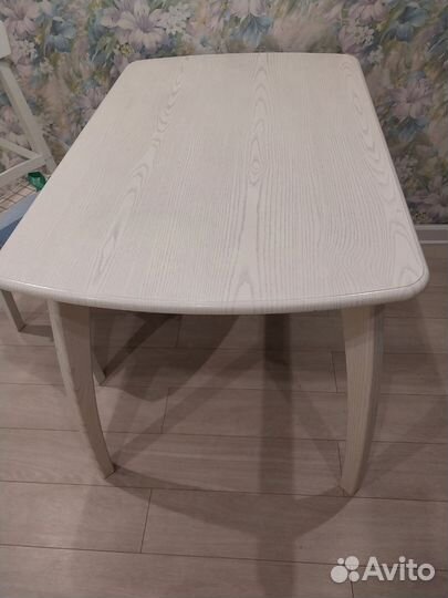 Стол обеденный раздвижной бу белый