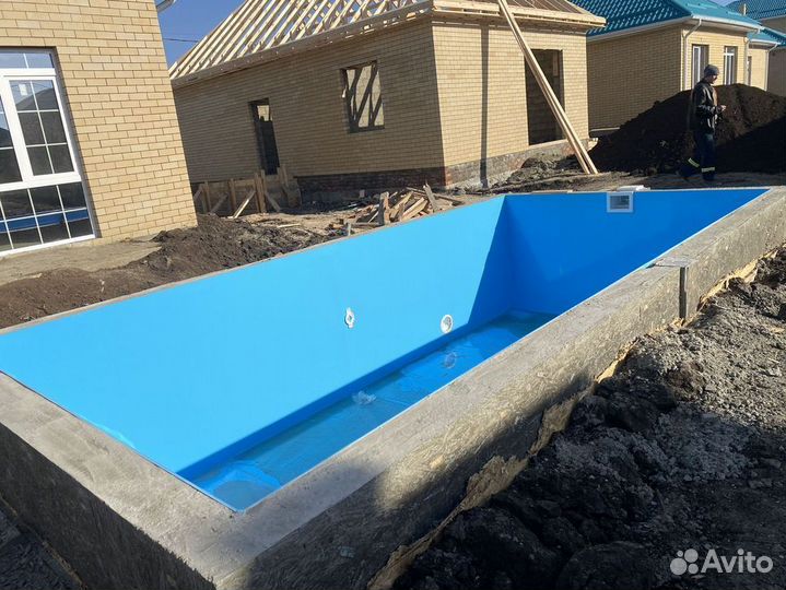 Бассейн из полипропилена 6м*3м*1,5м