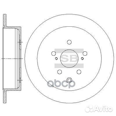 Диск тормозной SD4035 Sangsin brake