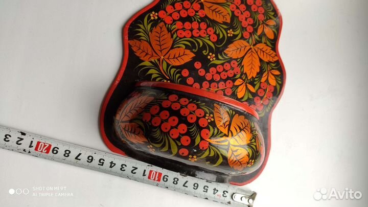 Хохлома солонка кашпо