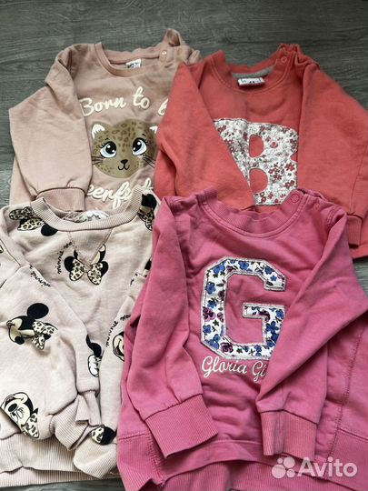 Одежда на девочку 80 86 пакетом