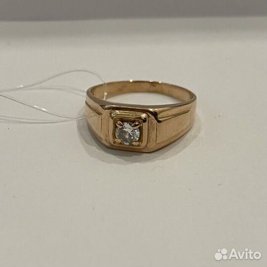 Кольцо Золото 585 масса 3,95(3,88)г. Фианит