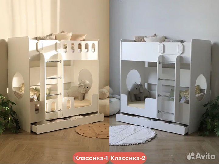 Детская кровать с матрасами 