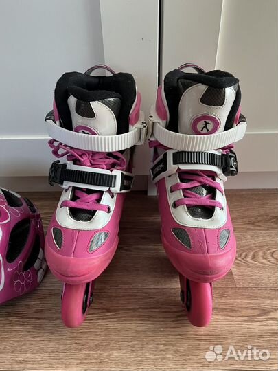 Ролики Seba SJ Junior Pink/White р. 33-36