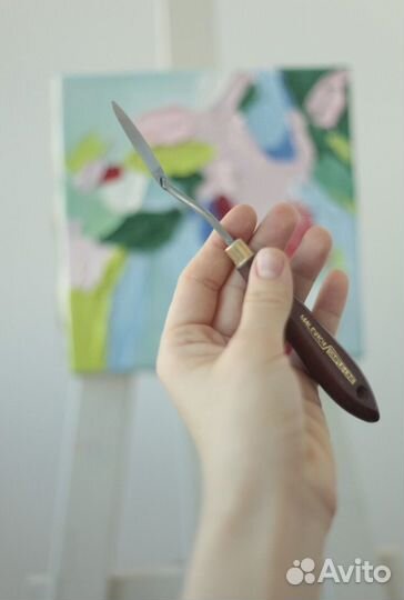 Картина маслом маленькая абстракция