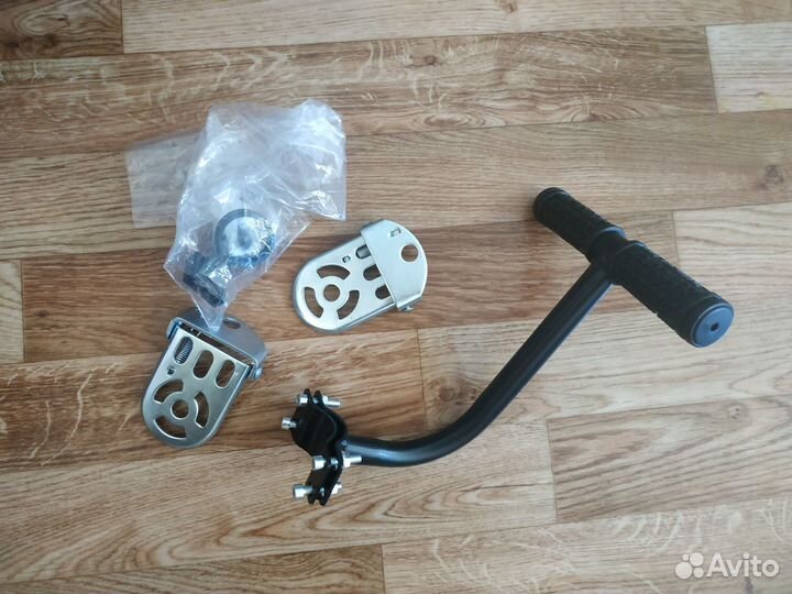 Детское кресло на багажник велосипеда с ручкой