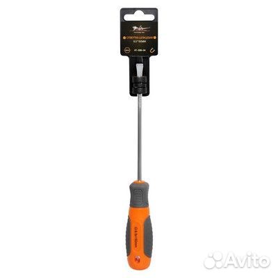 Atss604 Отвертка шлицевая с эргономичной рукояткой магнитная sl6*1.2*150мм (at-ss6-04)