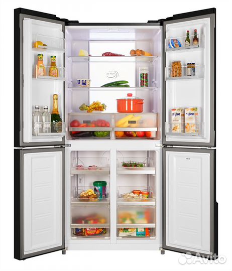 Холодильник Side by Side nordfrost RFQ 510 NFB