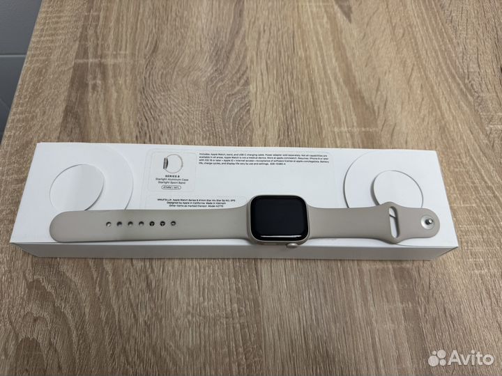 Часы apple watch 8 41 mm starlight