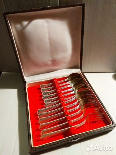 Вилки и ложки мельхиоровые. Комплект. СССР