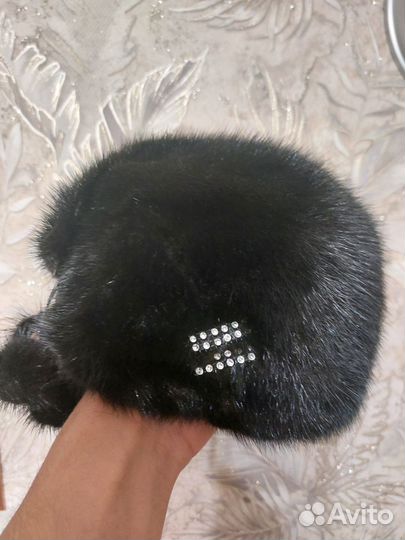 Шапка норковая женская