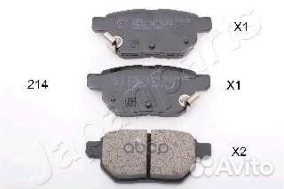 Колодки тормозные PP214AF Japanparts