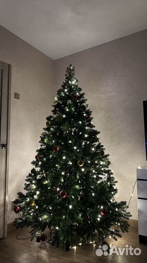 Ель искуственная 180 см литая Яркая Чудо Премиум