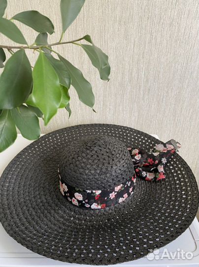 Стильная шляпа женская соломенная новая