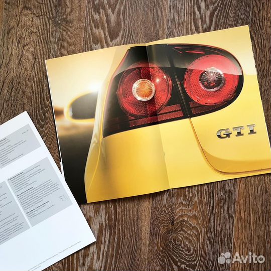 Дилерский буклет Volkswagen Golf GTI mk5 Pirelli