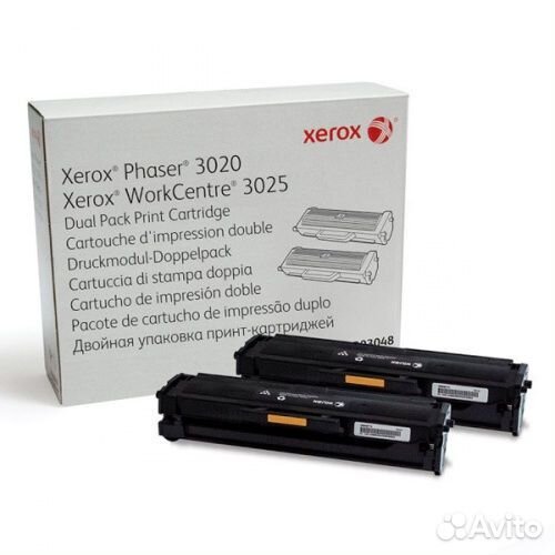 Картридж Xerox 106R03048 черный x2упак. (3000стр.)