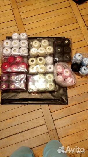 Нитки шелковые