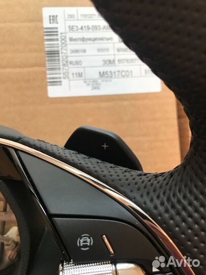 Спортивный руль Skoda оригинал новый