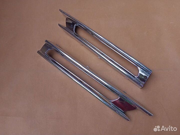 Хром накладки бампера Mercedes ML AMG W166