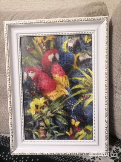 Алмазная мозаика в рамке