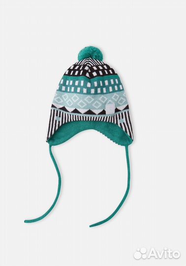 Шапка-бини Reima Tassutus зеленая 50