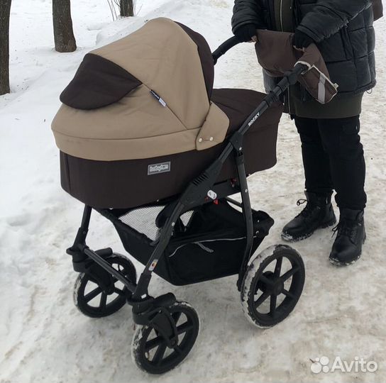 Коляска трансформер 2в1 Babyton Rocky Brown