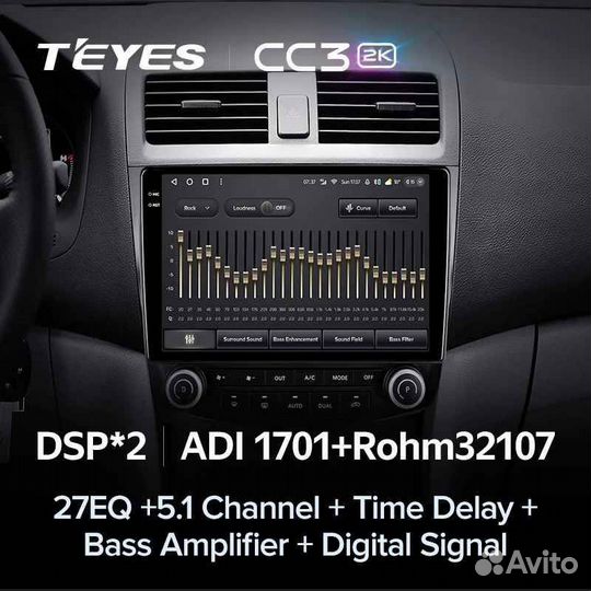 Teyes Тиайс CC3L 4+32 GB Хонда Аккорд 7 2002 - 200