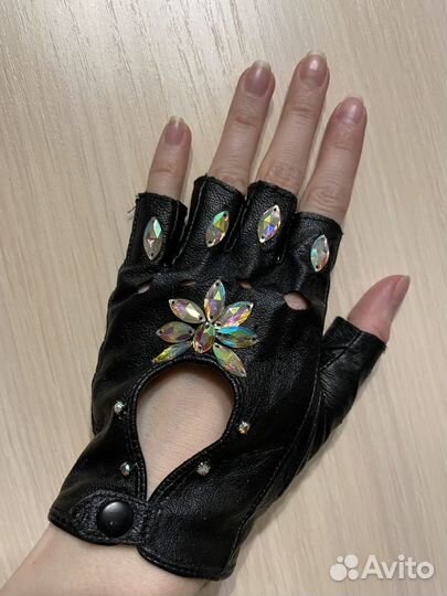 Перчатки кожа