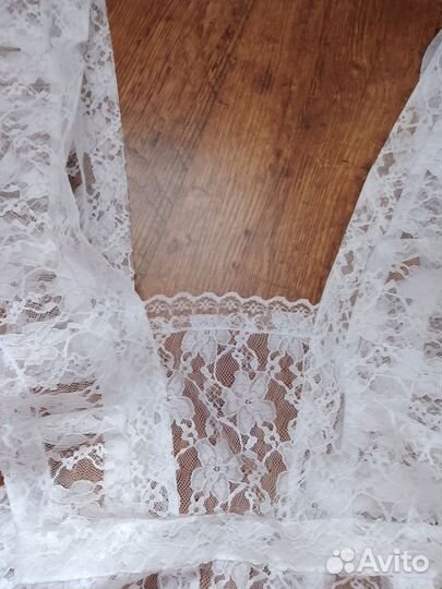 Белый школьный фартук