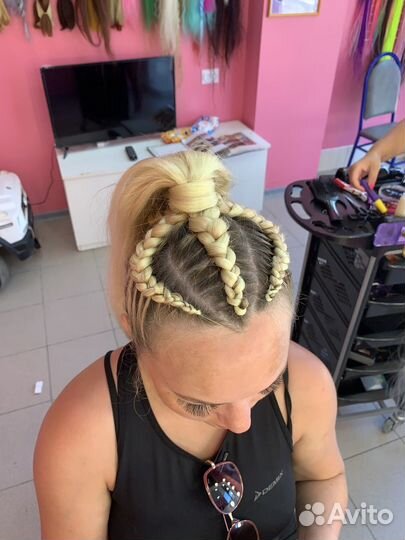 Афрокосы, Афрохвост, Боксерки, косы с канекалоном