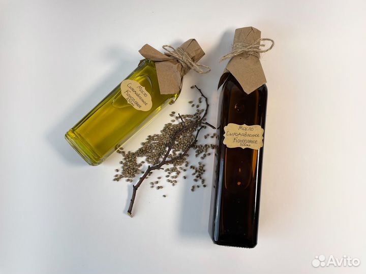 Конопляное Масло Сыродавленное (RAW)