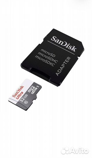 Карта памяти SanDisk microsdhc 32GB + Adapter