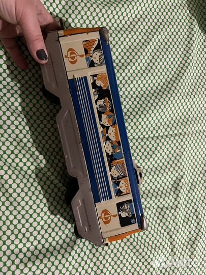 Игрушка автобус СССР стариное железная