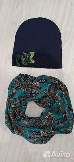 Комплект шапка и снуд