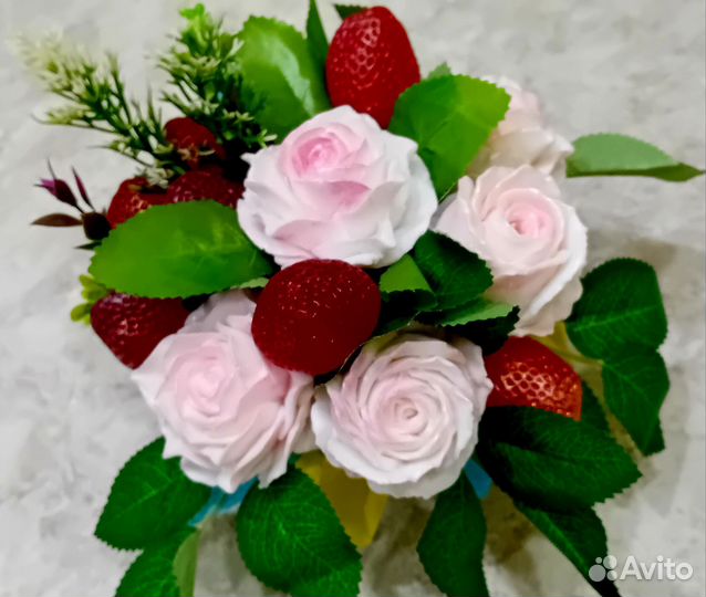 Букет цветов из мыла