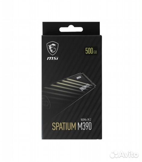 500 гб SSD M.2 накопитель MSI spatium M390